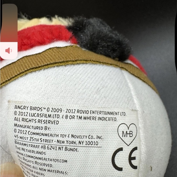 2012 Angry Birds Star Wars Luke Skywalker Plush Toy (No Sound) - Picture 4 of 7